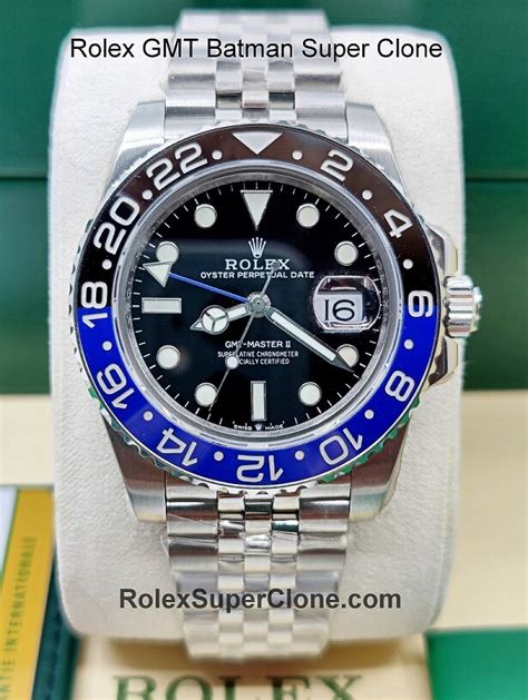 fake rolex batman|super clone rolex vs real.